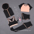 Womens 5pcs Sport Suits Fitness Yoga Running Athletic